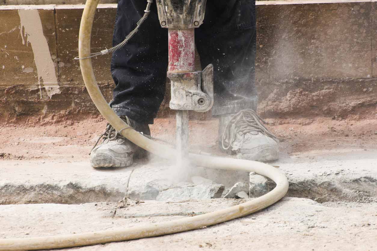 Using a jackhammer at your job is bad for your teeth